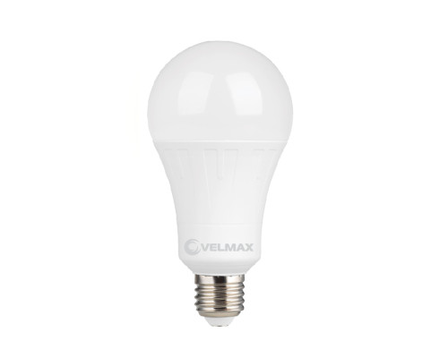 Лампа VELMAX V-А60, 10W, E27, 6500K, 1000Lm, кут 240° Лампа VELMAX V-А60, 10W, E27, 6500K, 1000Lm, кут 240°