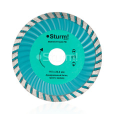 Алмазний диск Sturm ТурбоWave d=115 мм 9020-04-115×22-TW