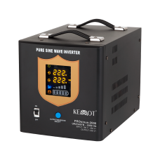 Інвертор чиста синусоїда з функцією зарядки 12V 230V 2000VA/1200WKEMOT PROsinus-2000 - чорний URZ3407B Інвертор чиста синусоїда з функцією зарядки 12V 230V 2000VA/1200WKEMOT PROsinus-2000 - чорний URZ3407B