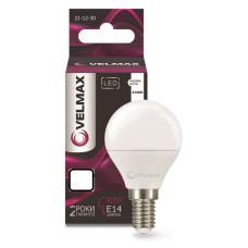 Лампа VELMAX V-G45, 8W, Е14, 4100K, 720Lm, EMC Лампа VELMAX V-G45, 8W, Е14, 4100K, 720Lm, EMC