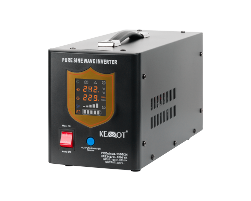 Інвертор чиста синусоїда з функцією зарядки 24V 230V 1500VA/1050W KEMOT PROsinus-1500/24 URZ3427B Інвертор чиста синусоїда з функцією зарядки 24V 230V 1500VA/1050W KEMOT PROsinus-1500/24 URZ3427B