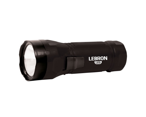 Ліхтар ручний акумуляторний LEBRON L-HL-10, ABS, чорний, 1W, 250mAh