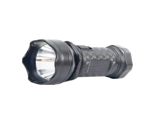 Ліхтар ручний акумуляторний LEBRON L-HL-12, ABS, чорний, 1W, 250mAh