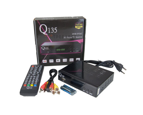 Тюнер, ресивер DVB-Т2 Q135 метал Тюнер, ресивер DVB-Т2 Q135 метал