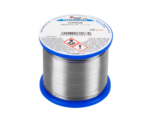 Припой з флюсом 0.5 mm/500g Cynel Sn60Pb40 (LUT0103-500) Припой з флюсом 0.5 mm/500g Cynel Sn60Pb40 (LUT0103-500)