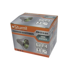 Зчеплення бензотримера, 33-56 см куб, 28 мм, 9 зуб, Sturm BT89-CLT-33-28-9