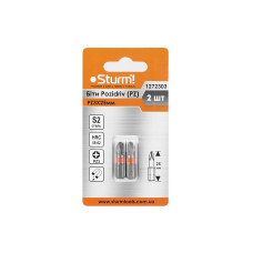 Біти S2 PZ3x25 мм, 2шт Sturm 1272303 Біти S2 PZ3x25 мм, 2шт Sturm 1272303