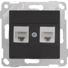 Механізм розетки 2гн комп'ютерної, Cat 6, RITA, Mutlusan, чорний, (2200 141 0184) Механізм розетки 2гн комп'ютерної, Cat 6, RITA, Mutlusan, чорний, (2200 141 0184)