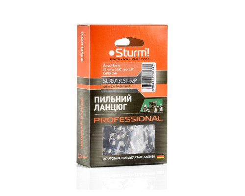 Ланцюг Sturm 52 ланки, 0,050″, крок 3/8″, супер зуб Sturm SC38013CST-52P