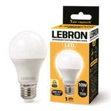 Лампа LEBRON L-A60, 10W, Е27, 3000K, 900Lm Лампа LEBRON L-A60, 10W, Е27, 3000K, 900Lm