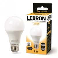 Лампа LEBRON L-A60, 10W, Е27, 4100K, 900Lm Лампа LEBRON L-A60, 10W, Е27, 4100K, 900Lm