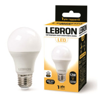 Лампа LEBRON L-A60, 12W, Е27, 4100K, 1100Lm Лампа LEBRON L-A60, 12W, Е27, 4100K, 1100Lm