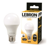 Лампа LEBRON L-A70, 15W, Е27, 6500K, 1350Lm Лампа LEBRON L-A70, 15W, Е27, 6500K, 1350Lm