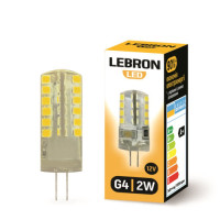 Лампа LEBRON L-G4, 2W, 12V, G4, 4500K, 200Lm, кут 360° Лампа LEBRON L-G4, 2W, 12V, G4, 4500K, 200Lm, кут 360°
