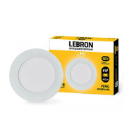 Точковий світильник врізний білий круглий LEBRON L-PR-641, 6W, 4100K Точковий світильник врізний білий круглий LEBRON L-PR-641, 6W, 4100K