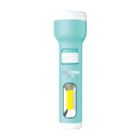 Ліхтар ручний акумуляторний LEBRON L-HL-31, ABS, зелений, 1W + 1W COB, USB, 1200mAh Li-Ion