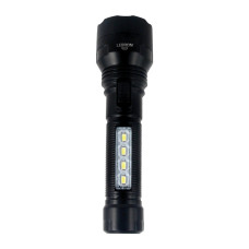 Ліхтар ручний акумуляторний LEBRON L-HL-40, ABS, чорний, 2W + 0,8W, 1200mAh Li-Ion