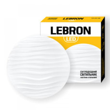 Світильник стельовий круглий LEBRON L-CL-WAVE, 24W, 4100K, 1680Lm, O340mm Світильник стельовий круглий LEBRON L-CL-WAVE, 24W, 4100K, 1680Lm, O340mm
