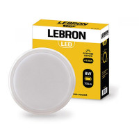 Світильник накладний LEBRON L-WLR, 8W, круглий, 4100K, 720Lm, ІР65 Світильник накладний LEBRON L-WLR, 8W, круглий, 4100K, 720Lm, ІР65