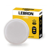 Світильник накладний LEBRON L-WLR, 15W, круглий, 4100K, 1300Lm, ІР65 Світильник накладний LEBRON L-WLR, 15W, круглий, 4100K, 1300Lm, ІР65