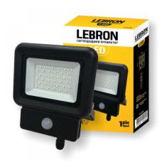 Прожектор з датчиком руху LEBRON LF-10S, 10W, 6500K, 800Lm, 230V, ІР65 Прожектор з датчиком руху LEBRON LF-10S, 10W, 6500K, 800Lm, 230V, ІР65