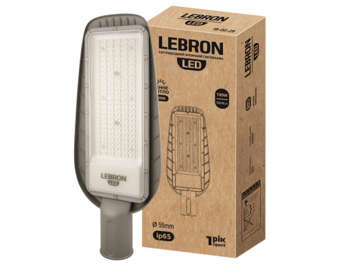 Світильник LEBRON L-LSL, консольний, 100W, 6500K, 10000Lm, 85-265V Світильник LEBRON L-LSL, консольний, 100W, 6500K, 10000Lm, 85-265V