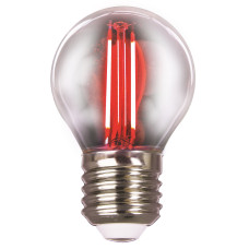 Лампа Едісона G45, 2W, E27, червона, 200Lm VELMAX V-Filament 21-41-32 Лампа Едісона G45, 2W, E27, червона, 200Lm VELMAX V-Filament 21-41-32