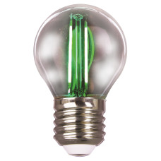 Лампа Едісона G45, 2W, E27, зелена, 200Lm VELMAX V-Filament 21-41-33 Лампа Едісона G45, 2W, E27, зелена, 200Lm VELMAX V-Filament 21-41-33
