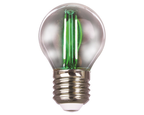 Лампа Едісона G45, 2W, E27, зелена, 200Lm VELMAX V-Filament 21-41-33