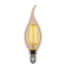 Лампа Едісона Amber-C37t, 4W, E14, 2200K, 400Lm VELMAX V-Filament 21-42-39