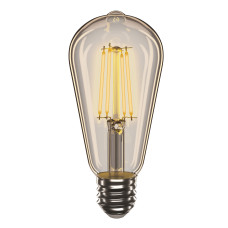 Лампа Едісона Amber-ST64, 4W, E27, 2200K, 400Lm VELMAX V-Filament 21-43-25 Лампа Едісона Amber-ST64, 4W, E27, 2200K, 400Lm VELMAX V-Filament 21-43-25