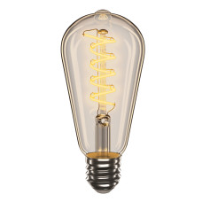 Лампа Едісона Amber-ST64-Спіраль-V, 4W, E27, 2700K, 300Lm VELMAX V-Filament 21-43-51 Лампа Едісона Amber-ST64-Спіраль-V, 4W, E27, 2700K, 300Lm VELMAX V-Filament 21-43-51