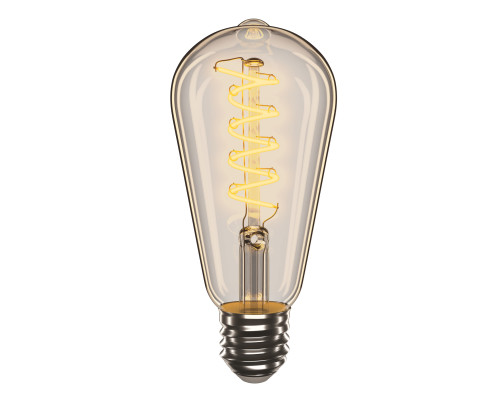 Лампа Едісона Amber-ST64-Спіраль-V, 4W, E27, 2700K, 300Lm VELMAX V-Filament 21-43-51 Лампа Едісона Amber-ST64-Спіраль-V, 4W, E27, 2700K, 300Lm VELMAX V-Filament 21-43-51