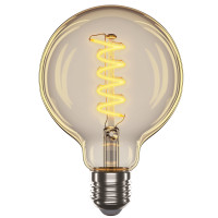 Лампа Едісона Amber-G95-Спіраль-V, 4W, E27, 2700K, 300Lm VELMAX V-Filament 21-46-53 Лампа Едісона Amber-G95-Спіраль-V, 4W, E27, 2700K, 300Lm VELMAX V-Filament 21-46-53