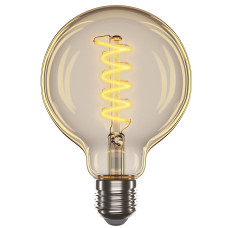 Лампа Едісона Amber-G95-Спіраль-V, 4W, E27, 2700K, 300Lm VELMAX V-Filament 21-46-53 Лампа Едісона Amber-G95-Спіраль-V, 4W, E27, 2700K, 300Lm VELMAX V-Filament 21-46-53