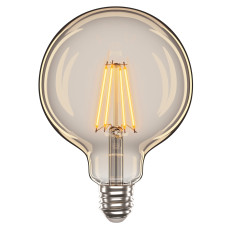 Лампа Едісона Amber-G125, 4W, E27, 2200K, 400Lm VELMAX V-Filament 21-47-17
