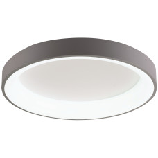 Світильник на стелю круг VELMAX V-СL-VERONA-R, max 50W, 3000K-6500K, 3000Lm, пульт ДК, сірий