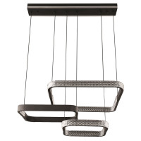 Люстра підвісна квадрат чорний VELMAX V-PL-ELEGANCE-S, 2*60W, 3000K-6500K, 7200Lm, пульт ДК Люстра підвісна квадрат чорний VELMAX V-PL-ELEGANCE-S, 2*60W, 3000K-6500K, 7200Lm, пульт ДК