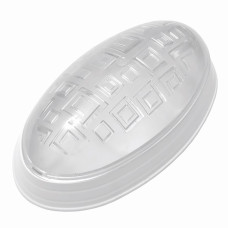 Світильник, пластик, білий, Е27, 40W, 270х160х85мм, IP20, (О-005)