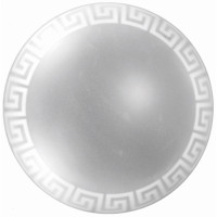 Світильник, скло-метал, Е27, 60W, 250х90мм, IP20, білий, круглий, 37916 Світильник, скло-метал, Е27, 60W, 250х90мм, IP20, білий, круглий, 37916
