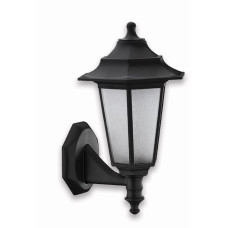 Світильник парковий FLORA, настін. з ніжкою, 40W, E27, IP44, ударост. PC/PP, чорний, (016 038 010117