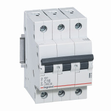 АвтоматичнийВимикач Legrand RX3, 4,5KA, 16A, 3Р, "С"(419708)