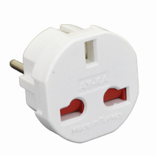Адаптер "американка" 13А, білий, AY-KA, (77 141 00)