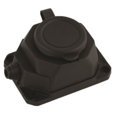 Розетка настінна з/з, 16А, каучук, (IP44), AY-KA, (55 100 00)