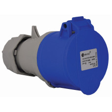 Розетка силова 16А/3 (2Р+РЕ) IP44, TP electric (3120-304-0901)