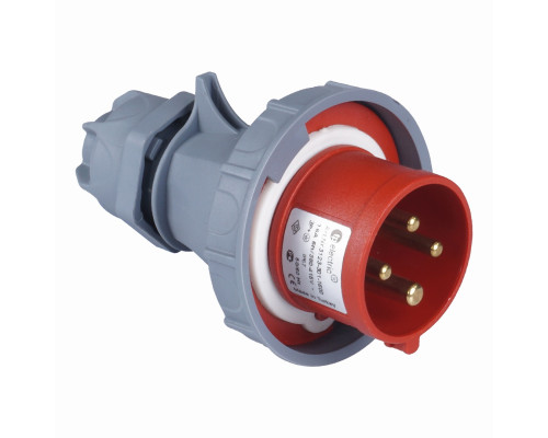 Вилка силова 16А/4 (3Р+РЕ) IP67, TP electric (3123-301-1600)