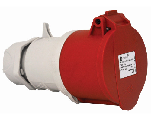 Розетка силова 16А/5 (3Р+N+РЕ) IP44, TP electric (3105-304-1601)