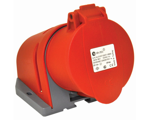 Розетка силова настінна 32А/5 (3Р+N+РЕ) IP44, TP electric (3107-307-1600)