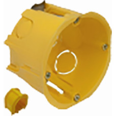 Коробка для гіпсокартону D 68мм, h.45мм, жовта
