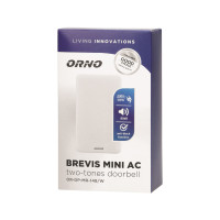 Дверний дзвінок 220V, дін/дон, 80дБ, 60W, ІР20, відкр/у, ORNO